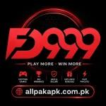 FD999 Game logo with red gaming-style lettering and a dark background.
