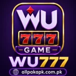 WU777 Game logo with purple background and 777 slot design