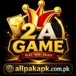 Gold and red gaming logo with crown design