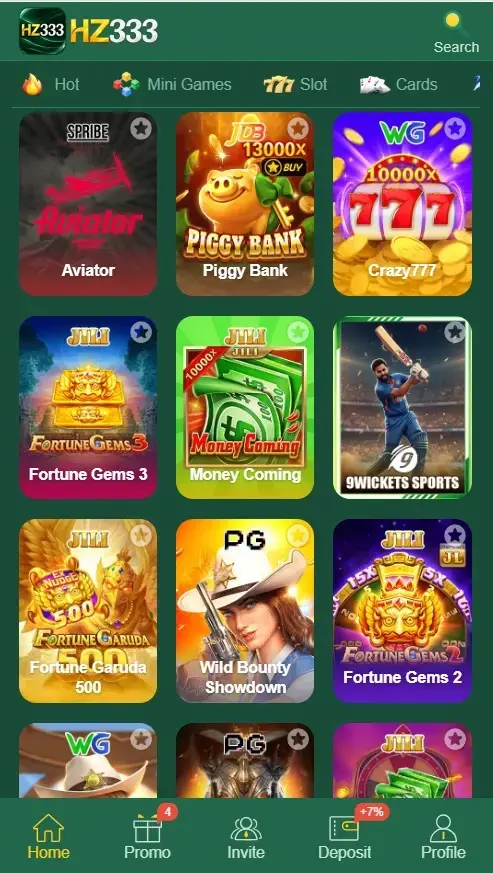 Different online mobile game categories