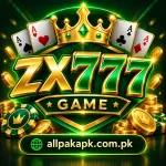 ZX777 Game logo with allpakapk.com.pk