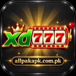 XD777 Game logo with allpakapk.com.pk branding