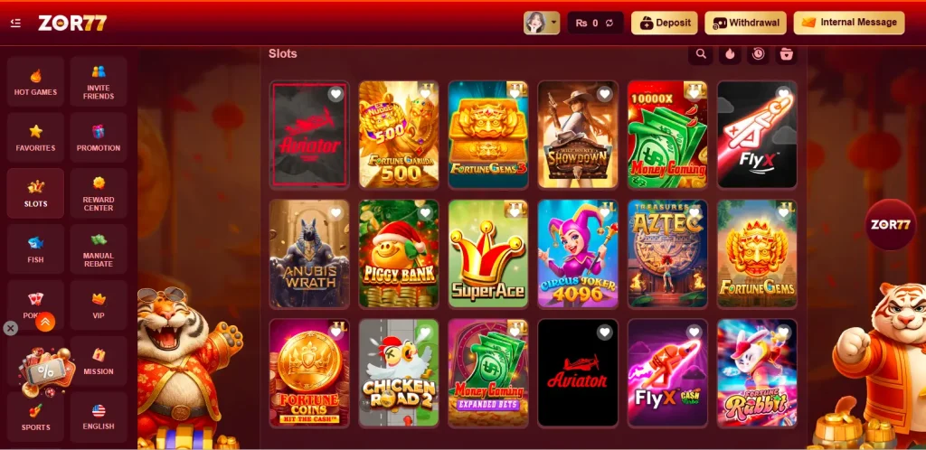 ZOR77 Game Types and Mobile Gaming Activities