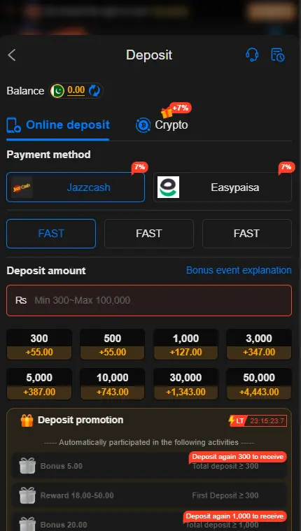 688Win Game deposit options in mobile wallet