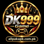 DK999 Game logo with allpakapk.com.pk branding