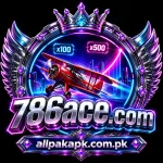 786ACE Game logo with allpakapk.com.pk